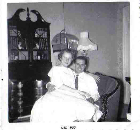 Mom Dad Christmas 1955