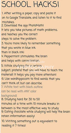 School hacks